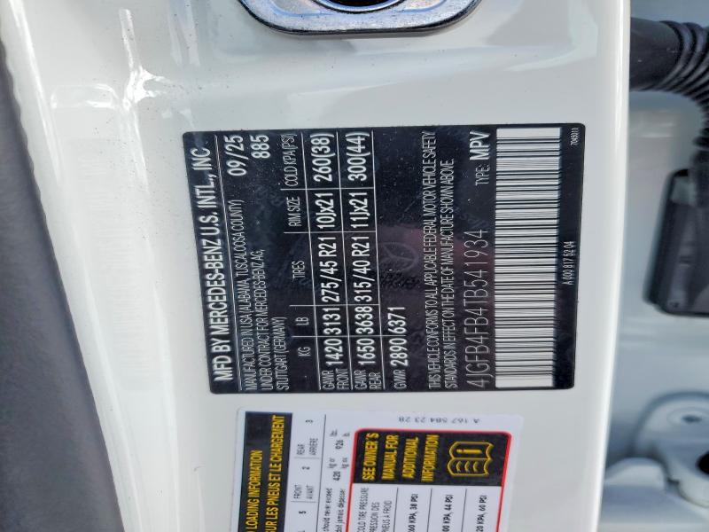 78972945 :رقم المزاد ، 4JGFB4FB4TB541934 vin ، 2026 Mercedes-benz Gle مزاد بيع