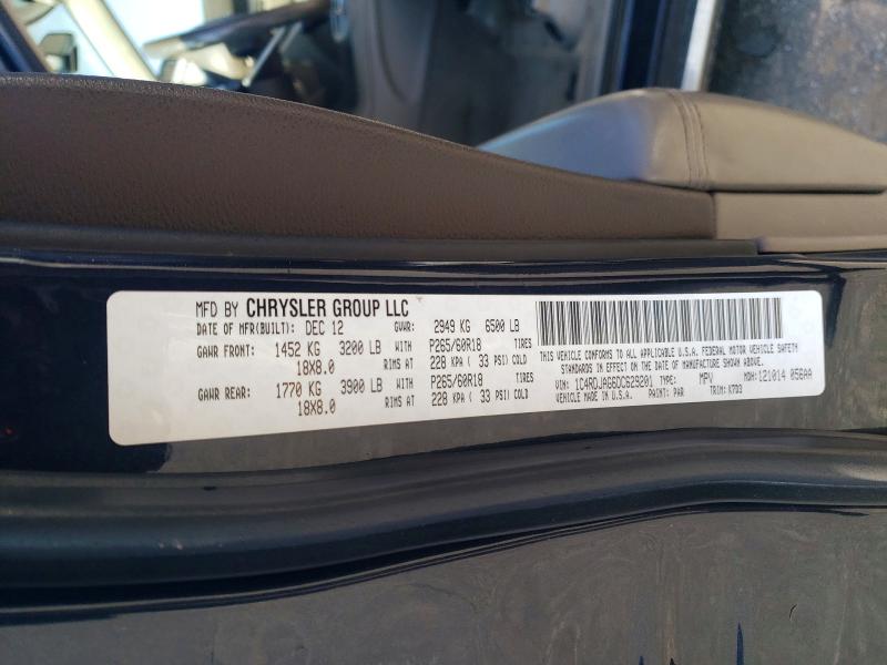 Aukcja sprzedaży 2013 Dodge Durango, vin: 1C4RDJAG6DC629201, numer aukcji: 76393385