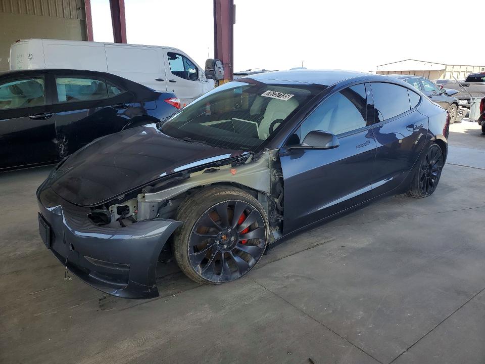 76757135 :رقم المزاد ، 5YJ3E1ECXPF691315 vin ، 2023 Tesla Model 3 مزاد بيع