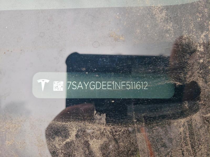 Продаж на аукціоні авто 2022 Tesla Model Y, vin: 7SAYGDEE1NF511612, номер лоту: 76850845