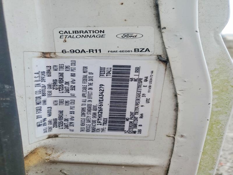 78236325 :رقم المزاد ، 1FTHX26F6VEA34279 vin ، 1997 Ford F250 مزاد بيع