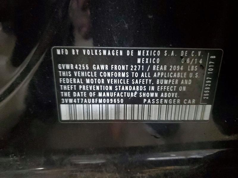 Aukcja sprzedaży 2015 Volkswagen Gti, vin: 3VW4T7AU8FM009650, numer aukcji: 75983635