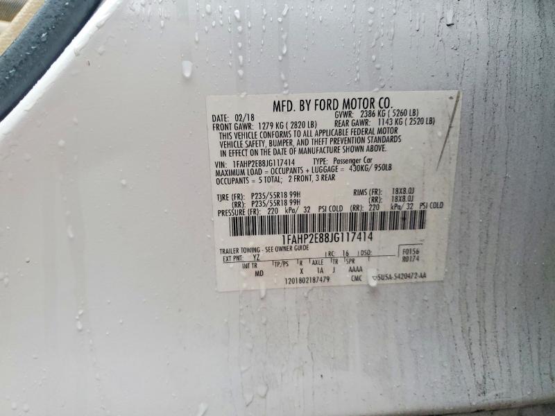 Aukcja sprzedaży 2018 Ford Taurus, vin: 1FAHP2E88JG117414, numer aukcji: 79301835