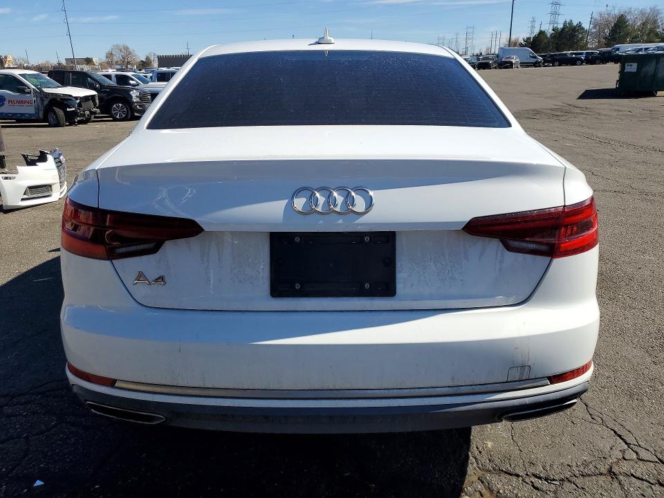 2019 Audi A4 მანქანა იყიდება აუქციონზე, vin: WAUGMAF4XKA023511, აუქციონის ნომერი: 74700585