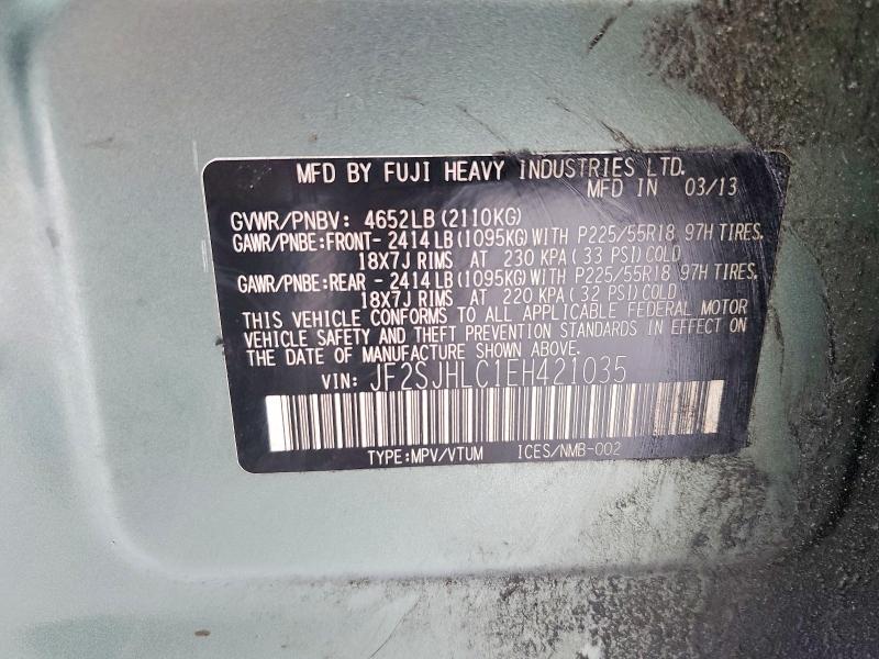 Aukcja sprzedaży 2014 Subaru Forester, vin: JF2SJHLC1EH421035, numer aukcji: 76114875