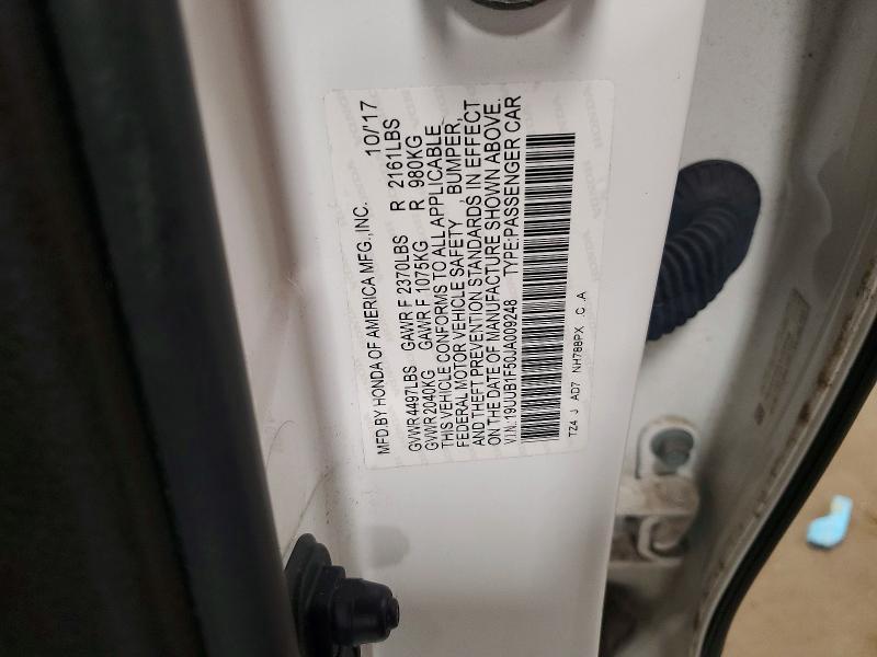 Auction sale of the 2018 Acura Tlx, vin: 19UUB1F50JA009248, lot number: 76531885