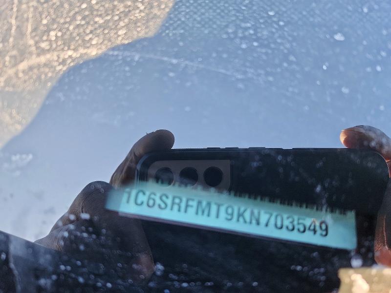 Aukcja sprzedaży 2019 Ram 1500 Classic, vin: 1C6SRFMT9KN703549, numer aukcji: 75948465