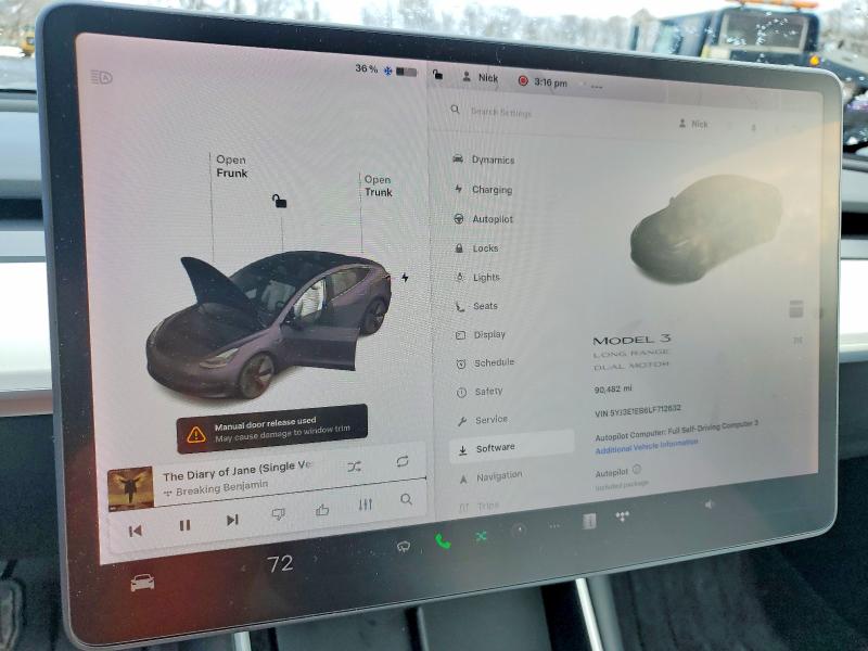 Продажа на аукционе авто 2020 Tesla Model 3, vin: 5YJ3E1EB6LF712632, номер лота: 78445665