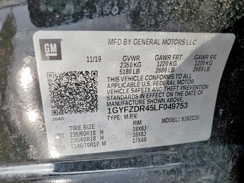 Aukcja sprzedaży 2020 Cadillac Xt4, vin: 1GYFZDR45LF049753, numer aukcji: 77405025