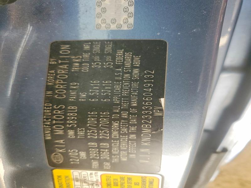 2006 Kia Sedona მანქანა იყიდება აუქციონზე, vin: KNDMB233366049132, აუქციონის ნომერი: 76428055