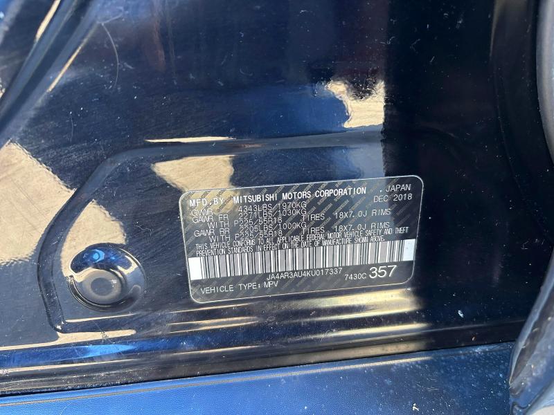 Продаж на аукціоні авто 2019 Mitsubishi Outlander Sport, vin: JA4AR3AU4KU017337, номер лоту: 79046075