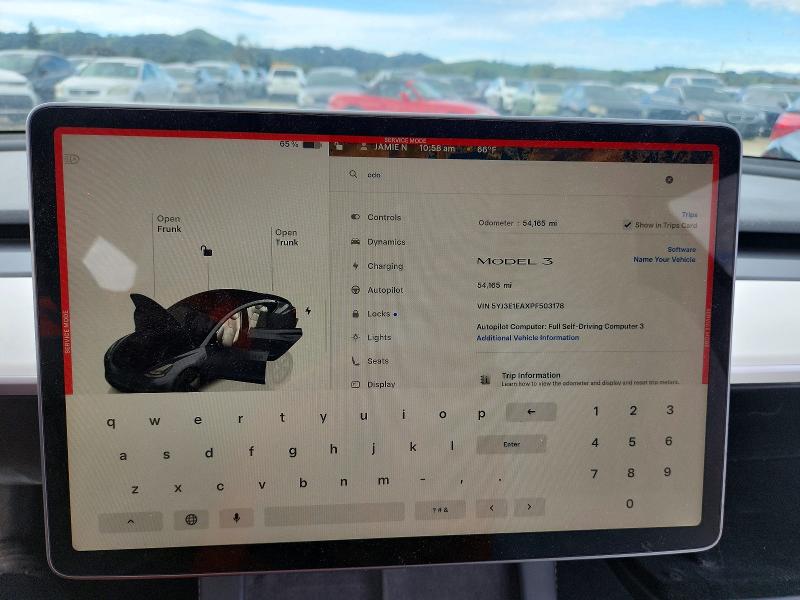 Aukcja sprzedaży 2023 Tesla Model 3, vin: 5YJ3E1EAXPF503178, numer aukcji: 78344115