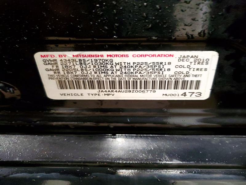 Продаж на аукціоні авто 2011 Mitsubishi Outlander Sport, vin: JA4AR4AU2BZ006779, номер лоту: 77771305