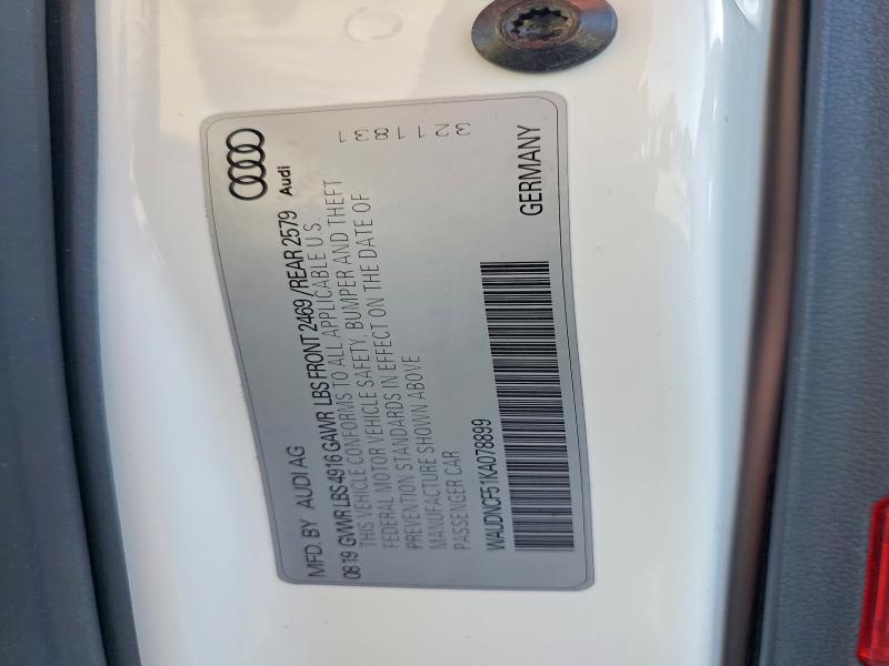 Aukcja sprzedaży 2019 Audi A5, vin: WAUDNCF51KA078899, numer aukcji: 76848855