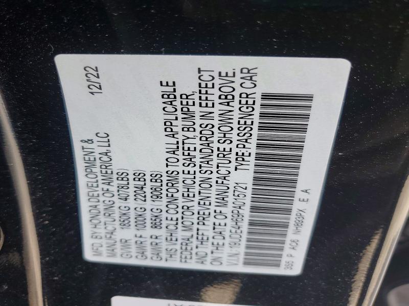 Aukcja sprzedaży 2023 Acura Integra, vin: 19UDE4H69PA015721, numer aukcji: 79014665