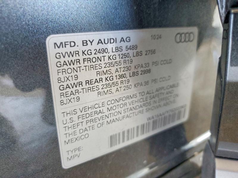 Продажа на аукционе авто 2025 Audi Q5, vin: WA15AAFY7S2022603, номер лота: 76629645