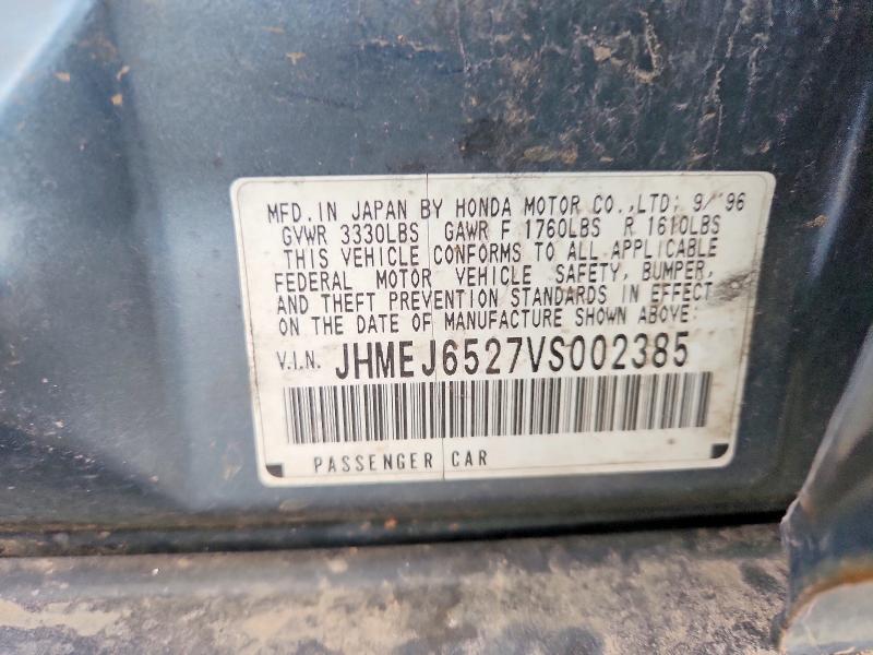 Aukcja sprzedaży 1997 Honda Civic, vin: JHMEJ6527VS002385, numer aukcji: 53705775