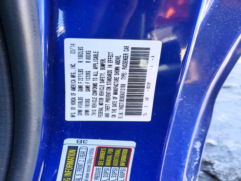 Aukcja sprzedaży 2014 Honda Accord, vin: 1HGCT1B38EA010196, numer aukcji: 76197385