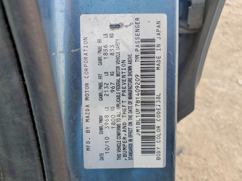 Продажа на аукционе авто 2011 Mazda 3, vin: JM1BL1UF7B1409209, номер лота: 75591355