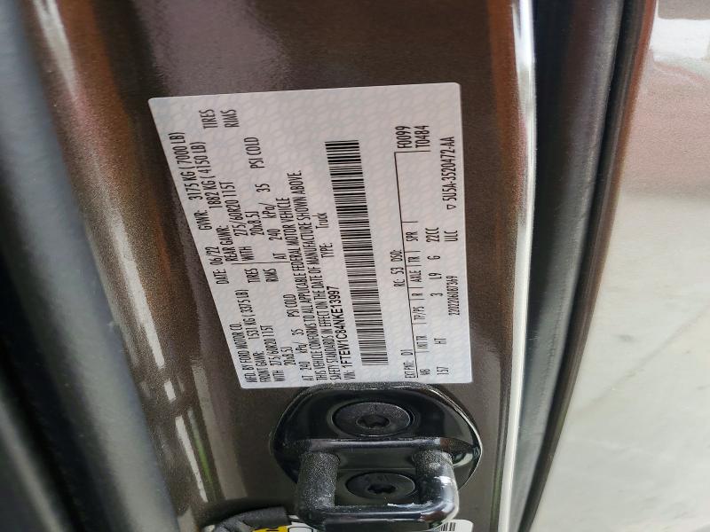 Auction sale of the 2022 Ford F150, vin: 1FTEW1C84NKE13997, lot number: 76920155