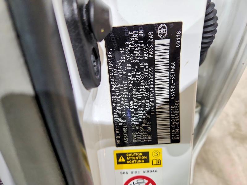 2015 Toyota Camry მანქანა იყიდება აუქციონზე, vin: 4T4BF1FK2FR508589, აუქციონის ნომერი: 78492045