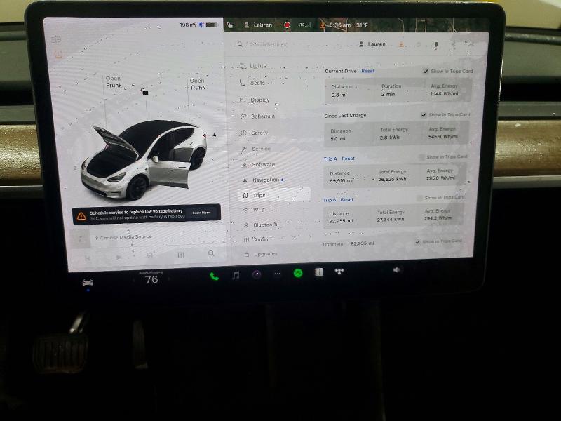 75278975 :رقم المزاد ، 5YJYGAEE1MF142986 vin ، 2021 Tesla Model Y مزاد بيع