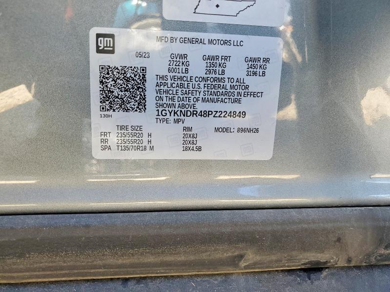 2023 Cadillac Xt5 მანქანა იყიდება აუქციონზე, vin: 1GYKNDR48PZ224849, აუქციონის ნომერი: 78660705