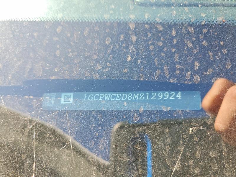 72515425 :رقم المزاد ، 3GCPWCED1MG112060 vin ، 2021 Chevrolet Silverado مزاد بيع