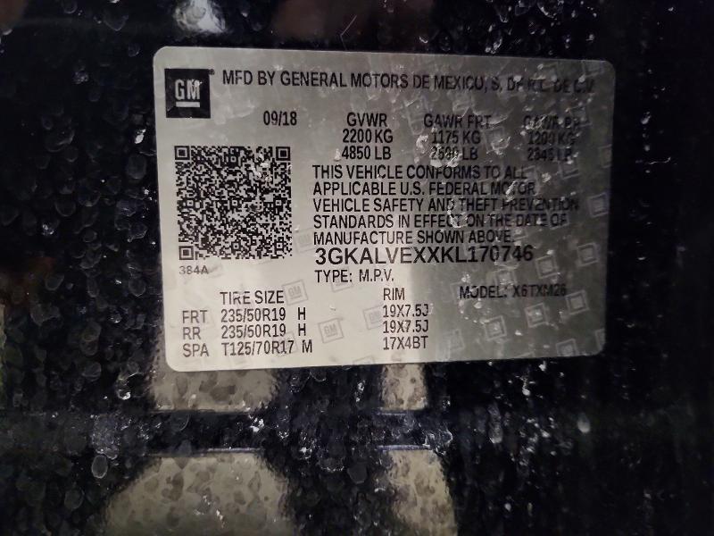 Aukcja sprzedaży 2019 Gmc Terrain, vin: 3GKALVEXXKL170746, numer aukcji: 76688685