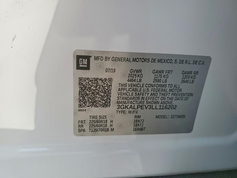 Aukcja sprzedaży 2020 Gmc Terrain, vin: 3GKALPEV3LL116202, numer aukcji: 76352425