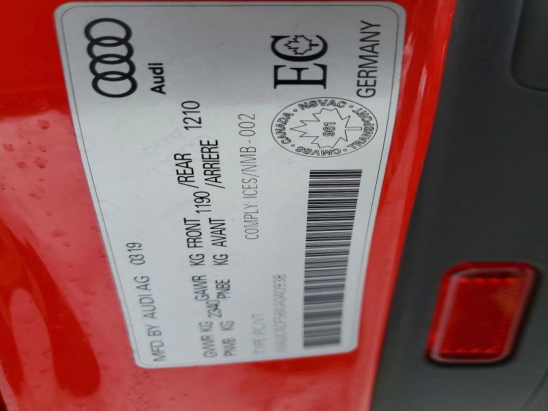 Aukcja sprzedaży 2019 Audi S5, vin: WAUC4CF56KA040938, numer aukcji: 78401545