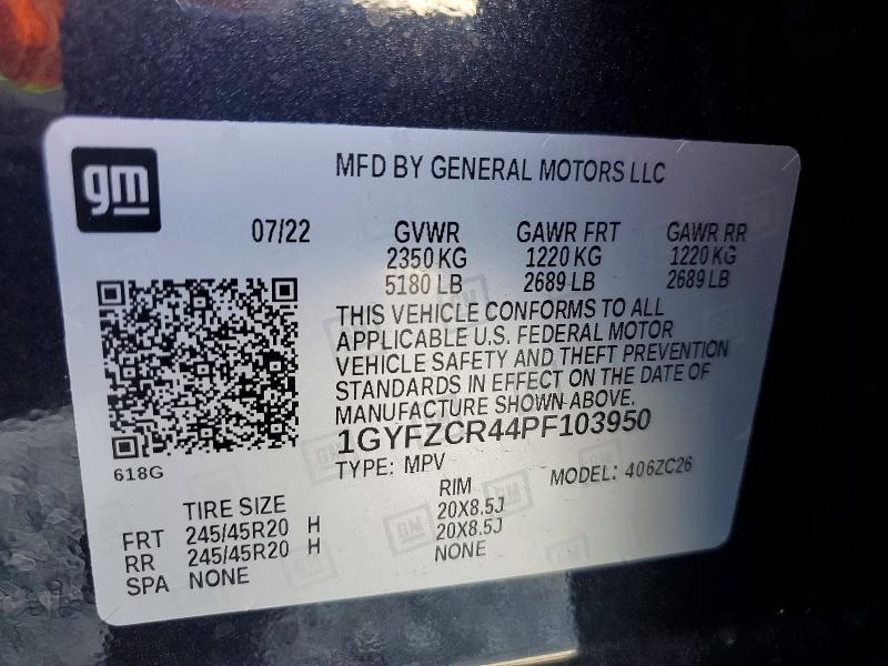 Aukcja sprzedaży 2023 Cadillac Xt4, vin: 1GYFZCR44PF103950, numer aukcji: 76963795