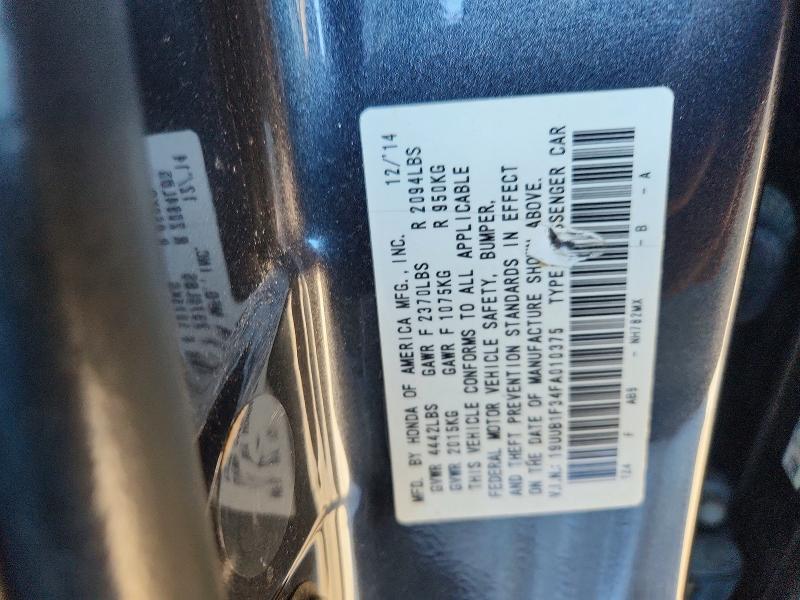 77743865 :رقم المزاد ، 19UUB1F34FA010375 vin ، 2015 Acura Tlx مزاد بيع