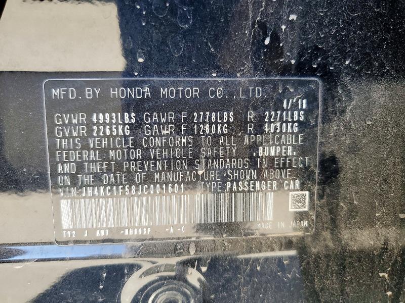Aukcja sprzedaży 2018 Acura Rlx, vin: JH4KC1F58JC001601, numer aukcji: 76615355