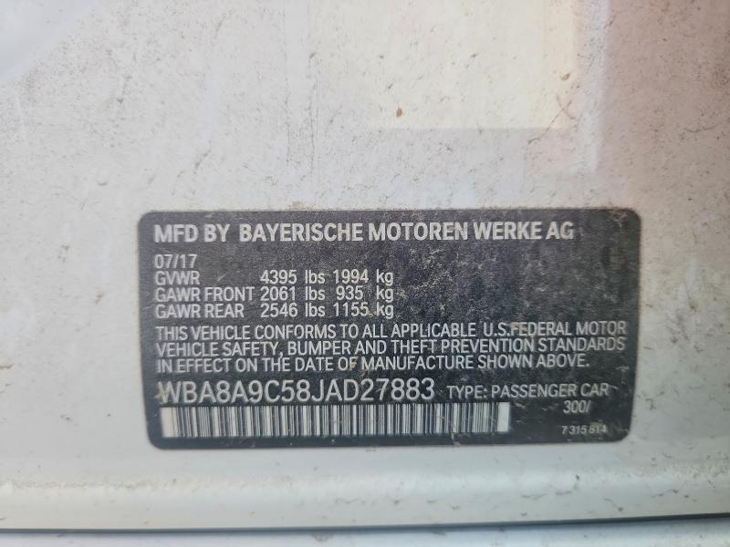 Продажа на аукционе авто 2018 Bmw 320, vin: WBA8A9C58JAD27883, номер лота: 76609715