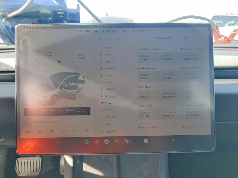 2025 Tesla Model 3 მანქანა იყიდება აუქციონზე, vin: 5YJ3E1EA0SF009601, აუქციონის ნომერი: 78854485