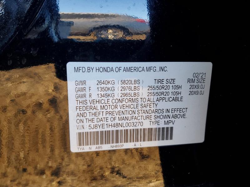 Продажа на аукционе авто 2022 Acura Mdx, vin: 5J8YE1H48NL003270, номер лота: 74983995