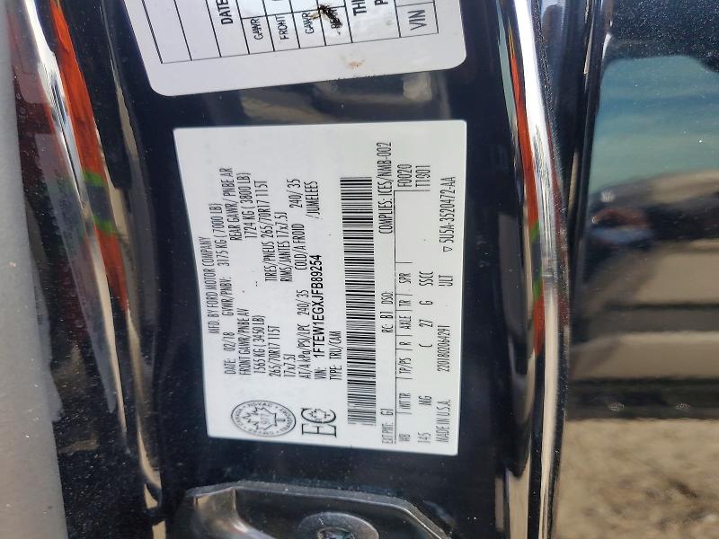 Aukcja sprzedaży 2018 Ford F150, vin: 1FTEW1EGXJFB89254, numer aukcji: 74867675