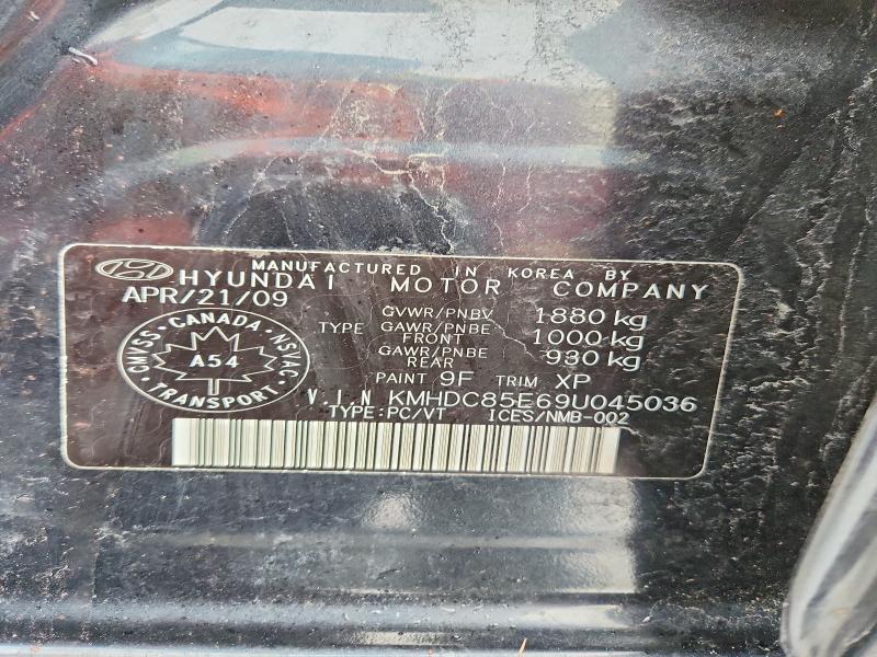 Продаж на аукціоні авто 2009 Hyundai Elantra Touring, vin: KMHDC85E69U045036, номер лоту: 77133805