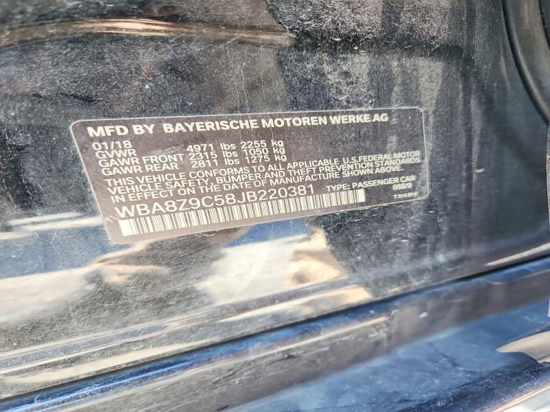 Aukcja sprzedaży 2018 Bmw 330, vin: WBA8Z9C58JB220381, numer aukcji: 78316405