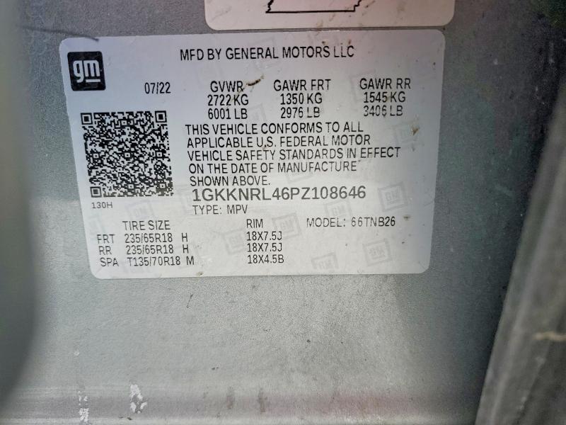 Aukcja sprzedaży 2023 Gmc Acadia, vin: 1GKKNRL46PZ108646, numer aukcji: 75874295