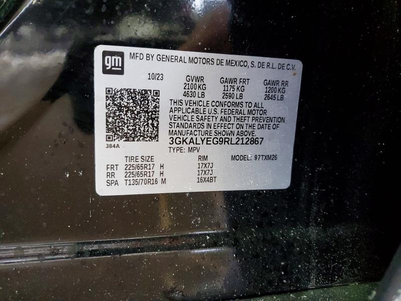 Продажа на аукционе авто 2024 Gmc Terrain, vin: 3GKALYEG9RL212867, номер лота: 75072635