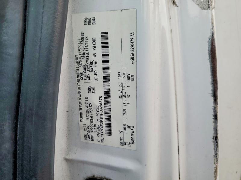 Продаж на аукціоні авто 2015 Ford Econoline, vin: 1FDWE3FS1FDA18378, номер лоту: 78121545