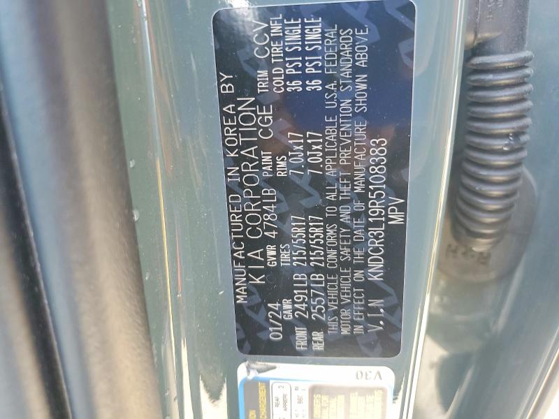 Auction sale of the 2024 Kia Niro Ev, vin: KNDCR3L19R5108383, lot number: 78536875