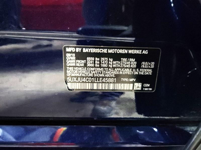 Продажа на аукционе авто 2020 Bmw X5, vin: 5UXJU4C01LLE45881, номер лота: 78146555