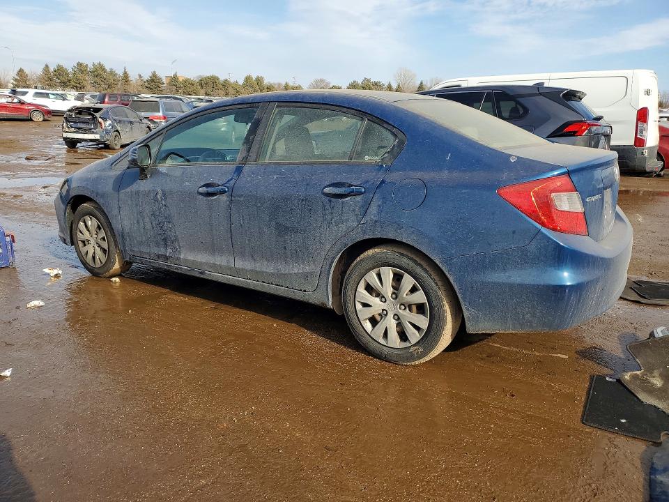 76265615 :رقم المزاد ، 2HGFB2F52CH535125 vin ، 2012 Honda Civic مزاد بيع