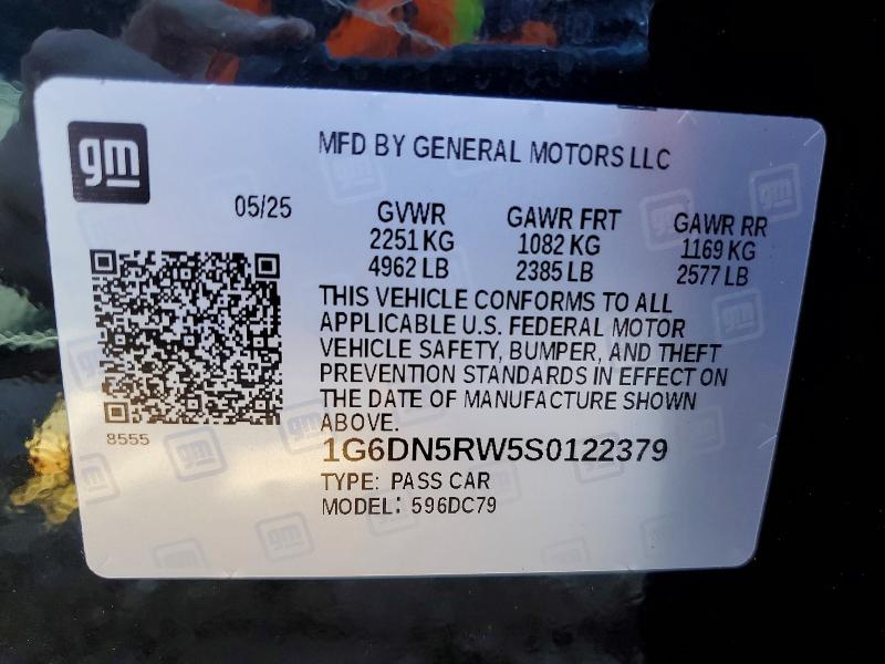 Продажа на аукционе авто 2025 Cadillac Ct5, vin: 1G6DN5RW5S0122379, номер лота: 77572985