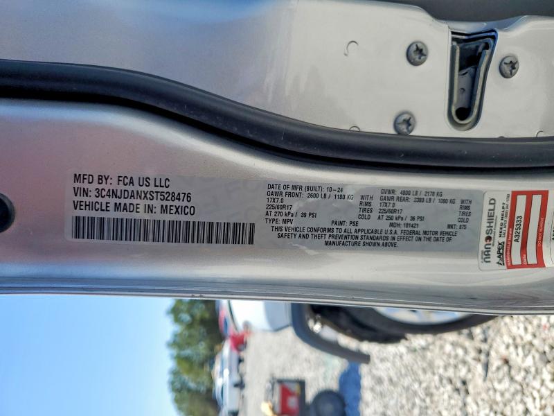 Aukcja sprzedaży 2025 Jeep Compass, vin: 3C4NJDANXST528476, numer aukcji: 78461975