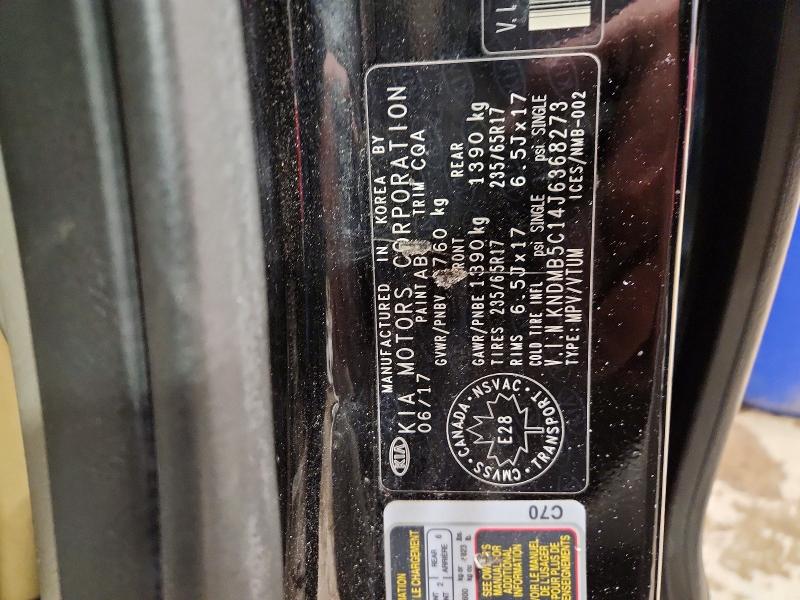 2018 Kia Sedona მანქანა იყიდება აუქციონზე, vin: KNDMB5C14J6368273, აუქციონის ნომერი: 73152155