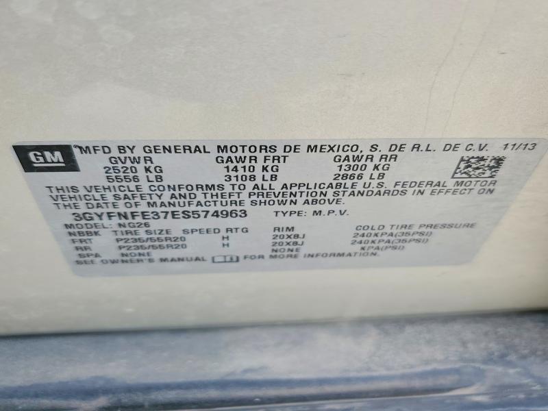 Aukcja sprzedaży 2014 Cadillac Srx, vin: 3GYFNFE37ES574963, numer aukcji: 77930045